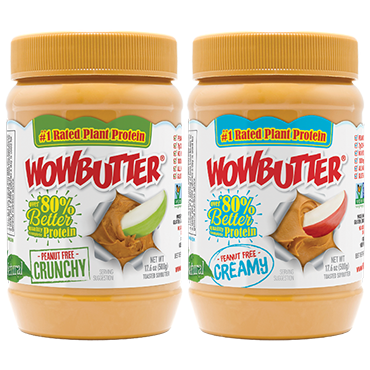 WOWBUTTER 500g creamy and crunchy jars